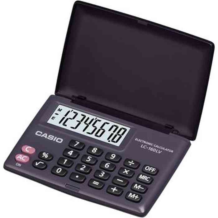 Casio LC-160LV Portable Type 8 Digit Calculator